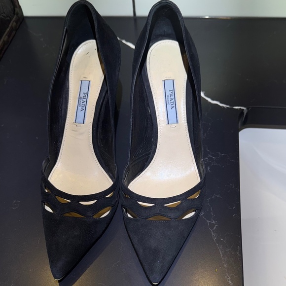 Ladies PRADA 3” heel shoes size 361/2 these shoes were hand made in Italy ! - Picture 1 of 3